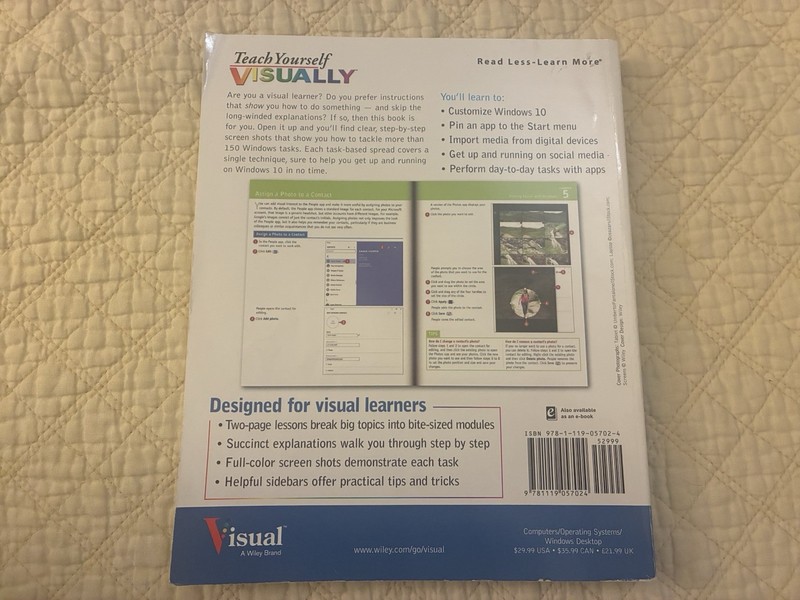 Teach Yourself Visually: Microsoft Windows 10 by Paul McFedries (Paperback) gallery
