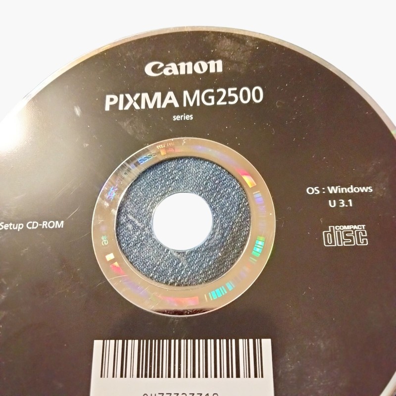Canon Pixma MG2500 Series Setup CD-ROM For Windows OS Compact Disc gallery