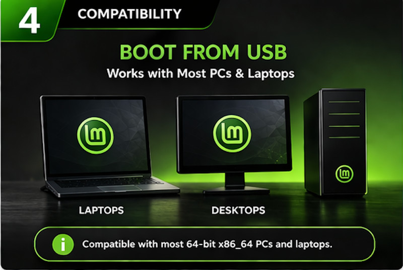 Linux Mint 22.3 Bootable USB 64bit Cinnamon MATE Xfce Live Install Drive NEWEST gallery