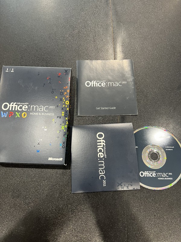 Vintage Microsoft Office For Mac Home And Business 2011 With Product Key (B5)