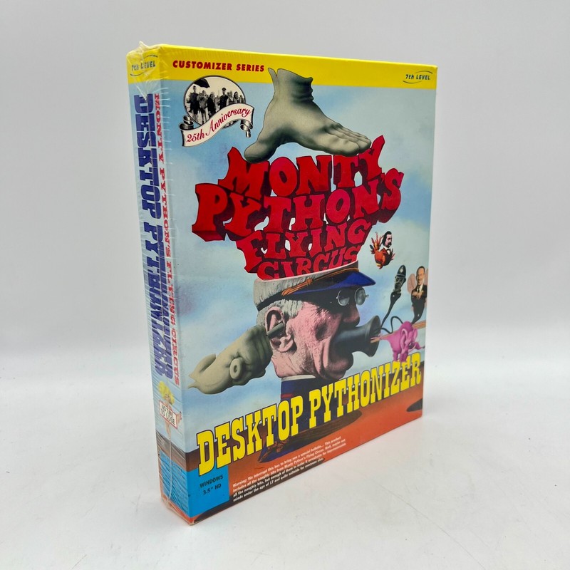Monty Python's Flying Circus Desktop Pythonizer 1994 Floppy Disk Software SEALED gallery