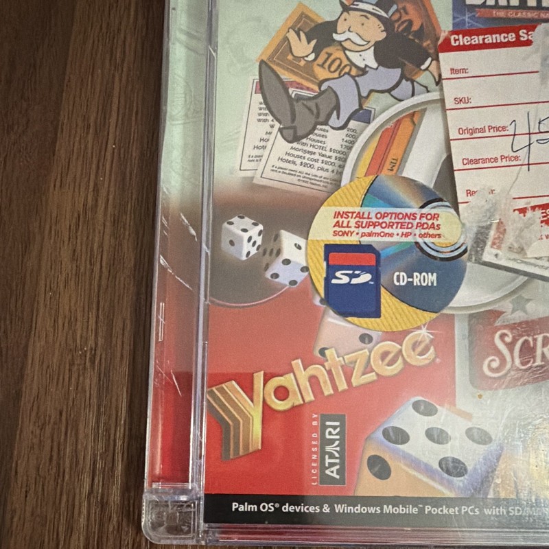 Handmark Monopoly Battleship Yahtzee Scrabble CD-ROM Palm OS/Windows Mobile gallery