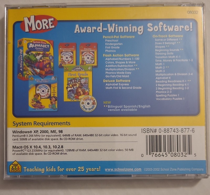 School Zone Grade 2 Math "On Track Software" CD (Windows & Mac compatible) gallery