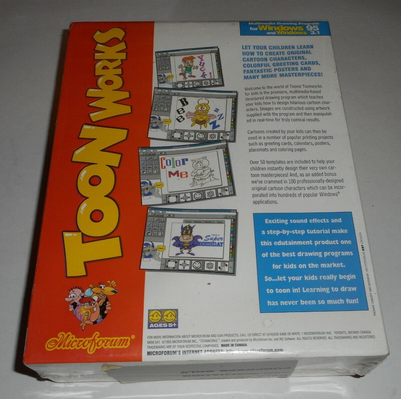 TOON WORKS multimedia drawing program for kids (new) gallery