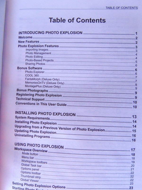 Photo Explosion Deluxe Version 3 - User Manual Only gallery
