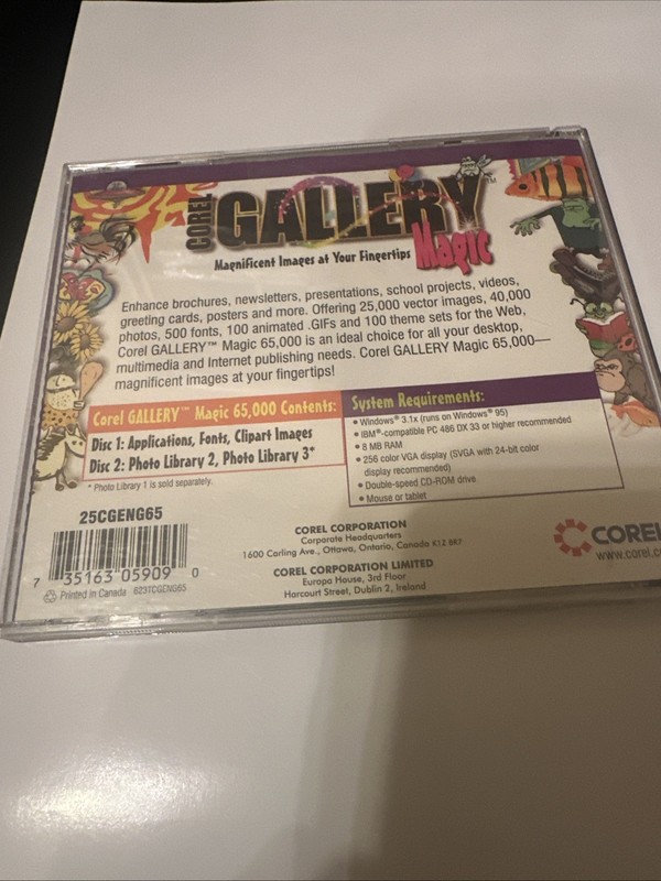 Corel Gallery Magic - 65,000 Clipart Images on 2 CDs gallery
