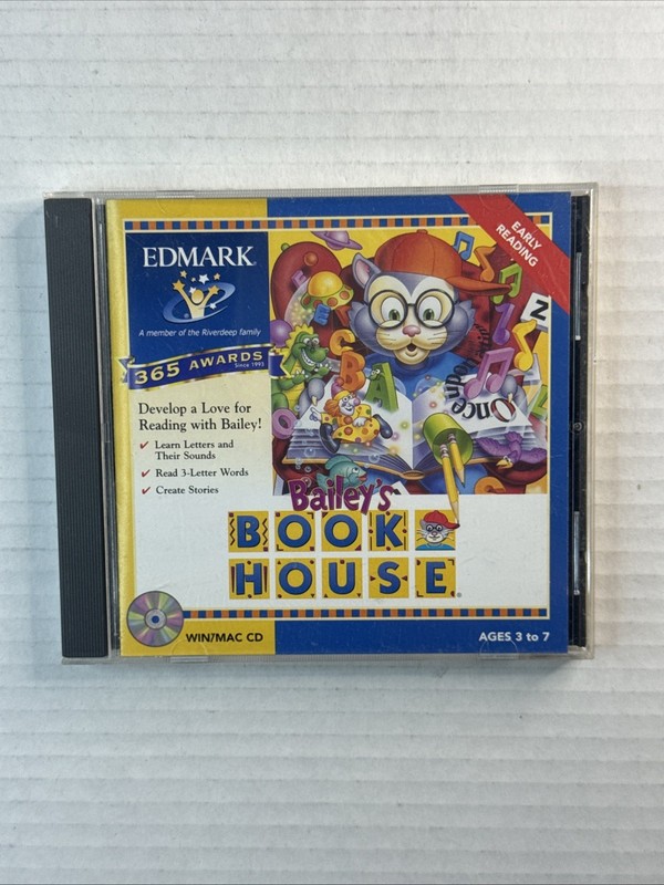 Bailey’s Book House, School Version by Edmark (1995, Other) {WIN/MAC CD}