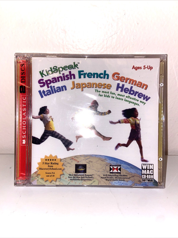 NEW KidSpeak Spanish French German Italian Japanese Hebrew (CD-ROM, Mac/Windows) gallery