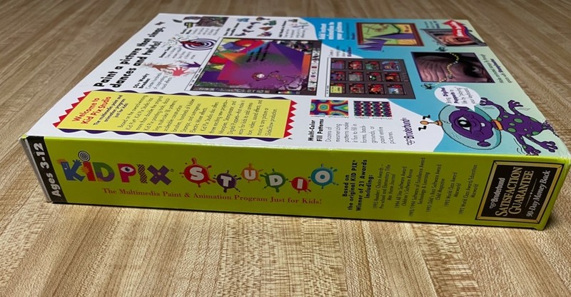 Kid Pix Studio PC/Mac CD-ROM w/ box, manuals, promotional materials gallery