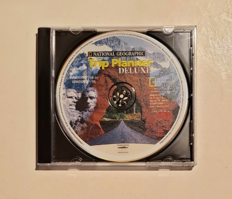 National Geographic Trip Planner Deluxe (Vintage PC CD-ROM, 1998)