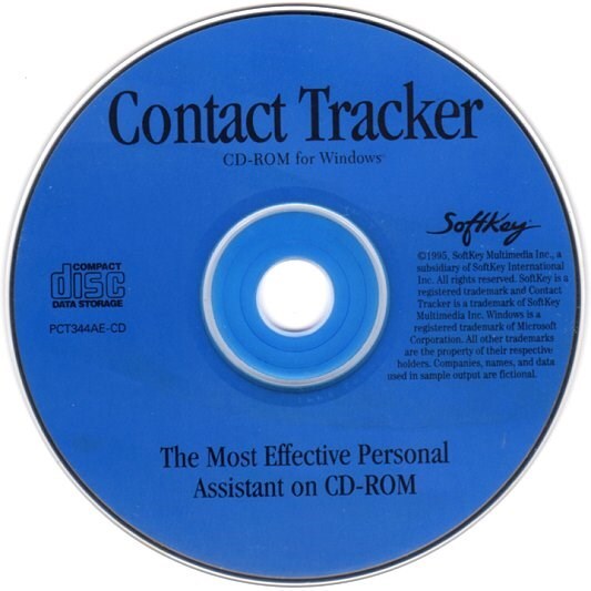 Contact Tracker (PC-CD, 1995) for Windows & DOS – NEW CD in SLEEVE