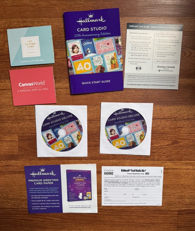 2018 Hallmark Card Studio Deluxe 20th Anniversary Calendar Original 1st Edition gallery