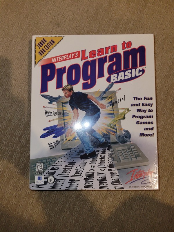 Interplay’s Learn to Program Basic Edition Vintage Windows New Sealed 1998