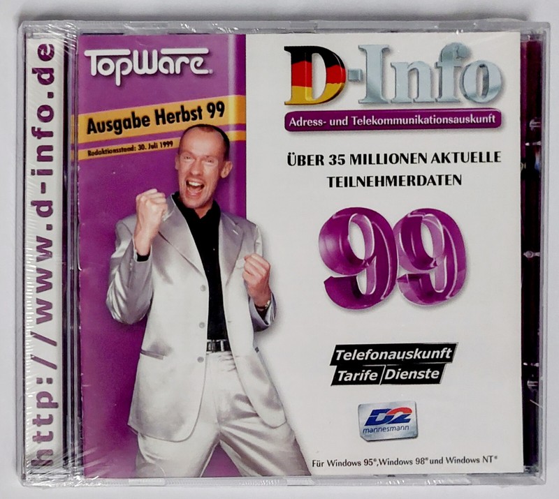 D-Info Address and Telecommunications Information Edition Autumn 99 ✰NEW & ORIGINAL PACKAGING✰