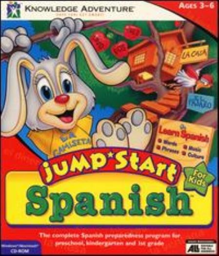 JumpStart Spanish PC MAC CD learn words speak foreign language espanol kids game