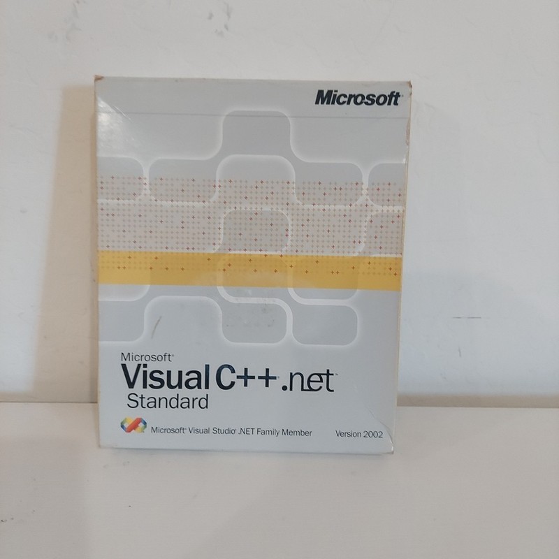 Microsoft Visual C++ .NET Standard Edition 2002 RARE Plus Plus *Tested & VGC*