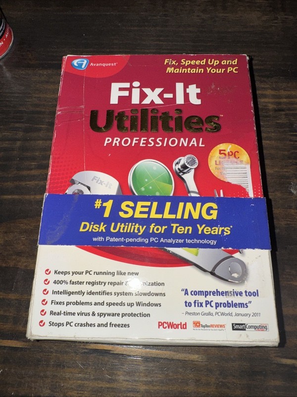 Avanquest Fix-It Utilities Professional  Windows PC Registry Cleaner – NEW –