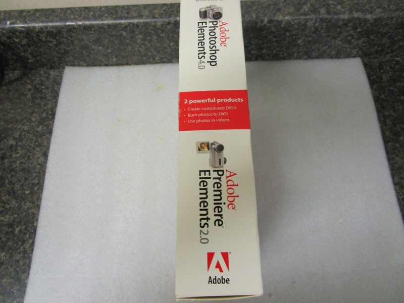 Adobe Photoshop Elements 4.0 & Adobe Premiere 2.0 Factory Sealed Retail Box gallery