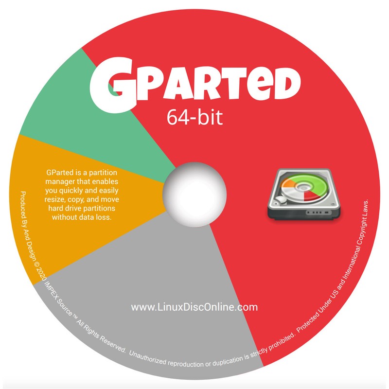 GParted Partition Master Manager NEWEST 2023 Edition – Windows Mac Linux Live CD