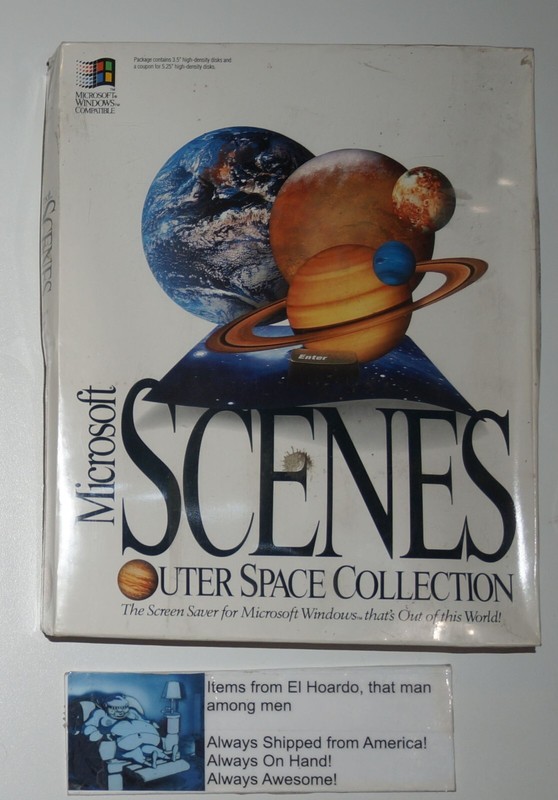 Microsoft Scenes Outer Space Collection Brand New Sealed Crush Damage