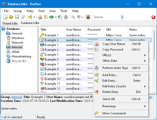 KeePass Password Safe - Password Manager - on LIVE DVD gallery