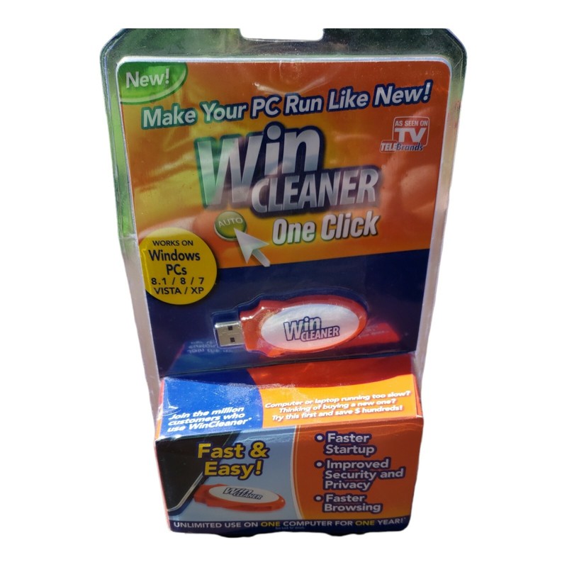 Win Cleaner USB-One Click, Fast & Easy Computer Clean,Optimize, Repair & Protect