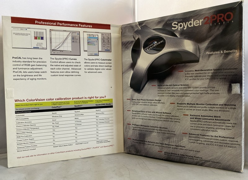 ColorVision SPYDER2PRO Studio Colour Calibration For Crt / Lcd Displays Complete gallery