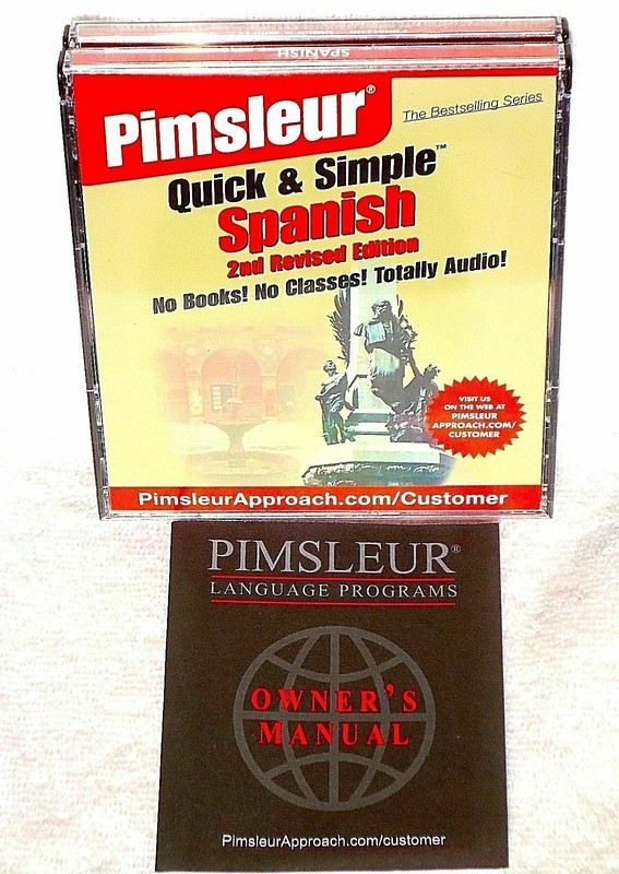 📀4Disc Set:Simon&Schuster’s Pimsleur Quick & Simple 2nd Revised Edition Spanish