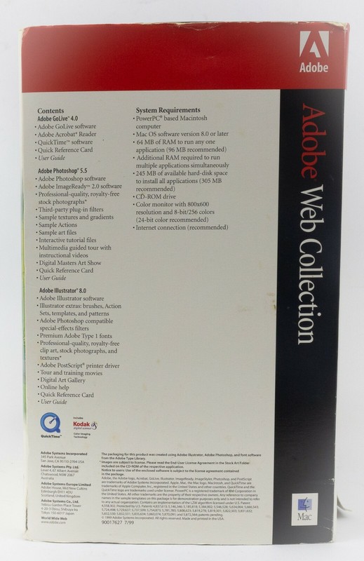 Adobe Web Collection Software PN:17570001 PowerPC Mac OS 8.0 gallery