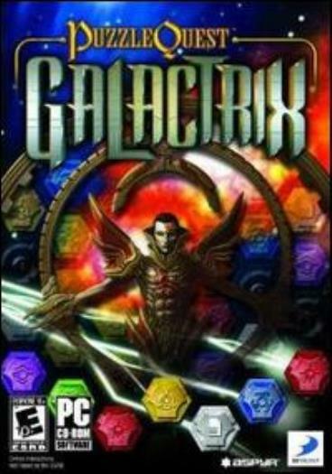 Puzzle Quest: Galactrix w/ Manual PC CD match colored gems row swap order game!