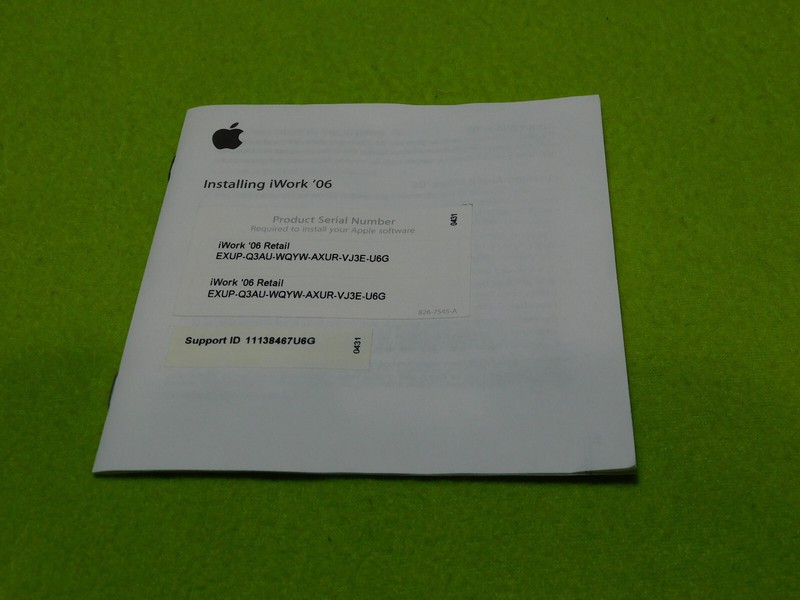 iWork 06 CD Plus 2 Booklets and More, Includes Orig. Box and Codes. Untested gallery