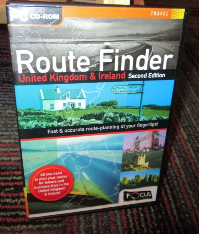 ROUTE FINDER: UNITED KINGDOM & IRELAND 2ND EDITION PC CD-ROM, WIN 95/98, GUC
