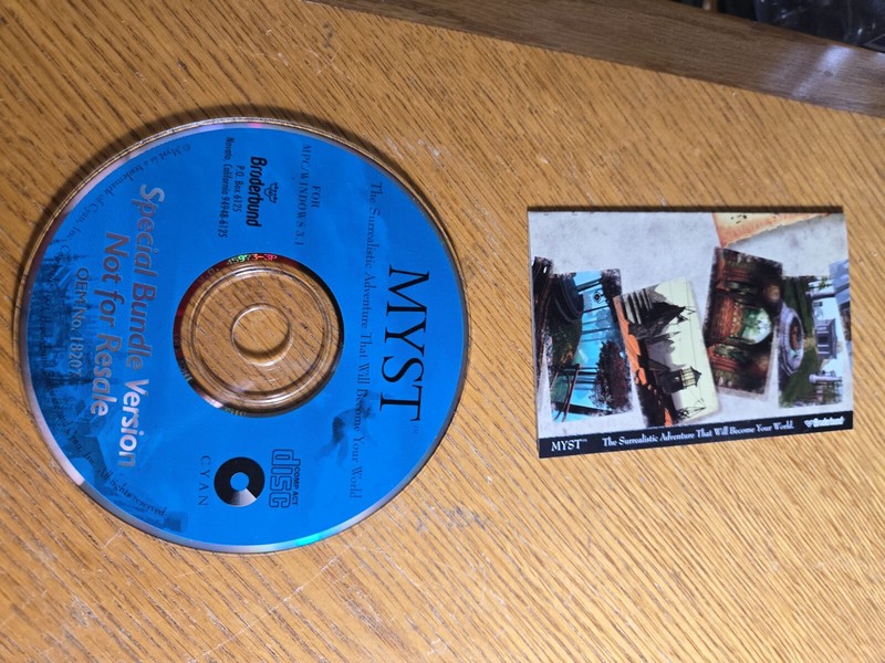 Myst CD -The Surrealistic Adventure That will become your world Windows Cyan