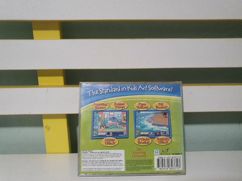 Kid Pix Studio MAC CD children color paint draw graphic art design drawing tools gallery