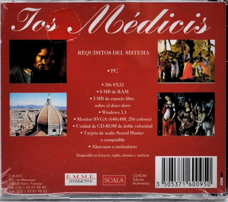NEW - Los Medicis Interactive CD-ROM - French, English, German, Italian gallery