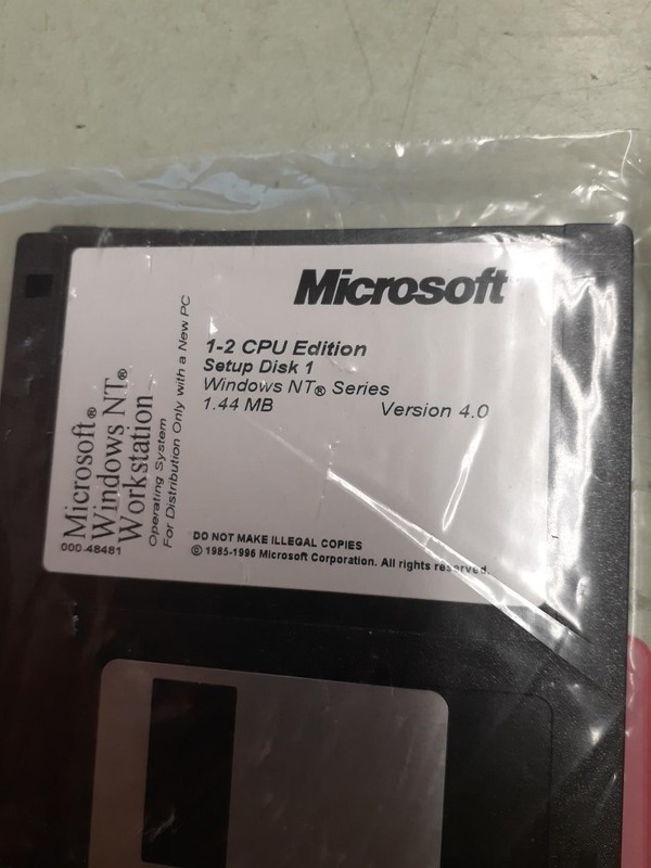 LOT OF 2 Microsoft Windows NT 4.0 Workstation SETUP DISK 1, 2 & 3 SEALED gallery