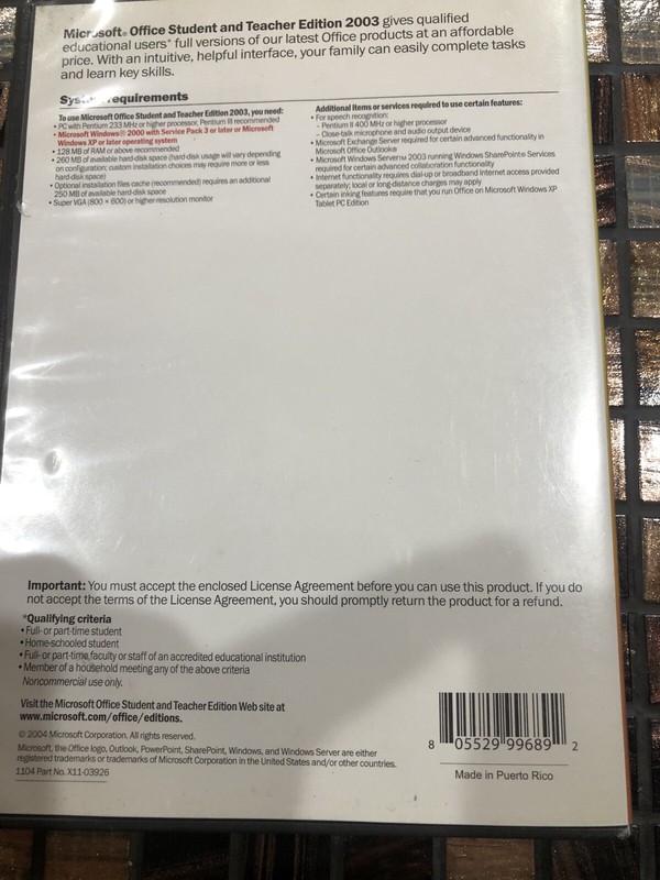 Microsoft Office 2003 Student and Teacher Edition (Retail) (3 User/s) - Full... gallery