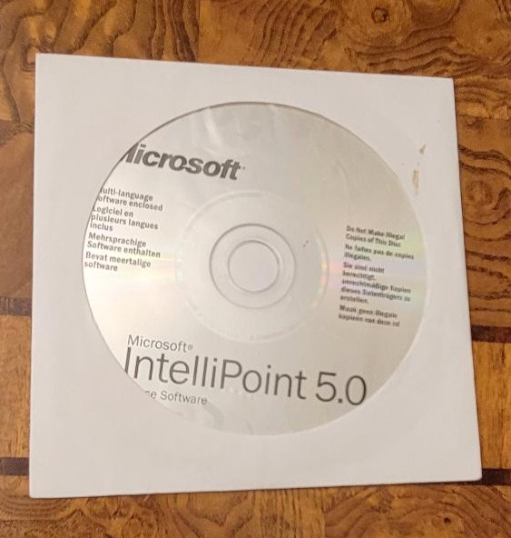 Microsoft IntelliPoint 5.0 Mouse CD Software – 2003