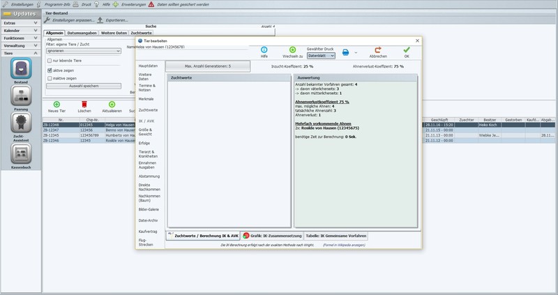 Brieftauben,Tauben,Taubenzucht,Taubenrassen,Stammbaum,Paarung,Eier, Software CD gallery