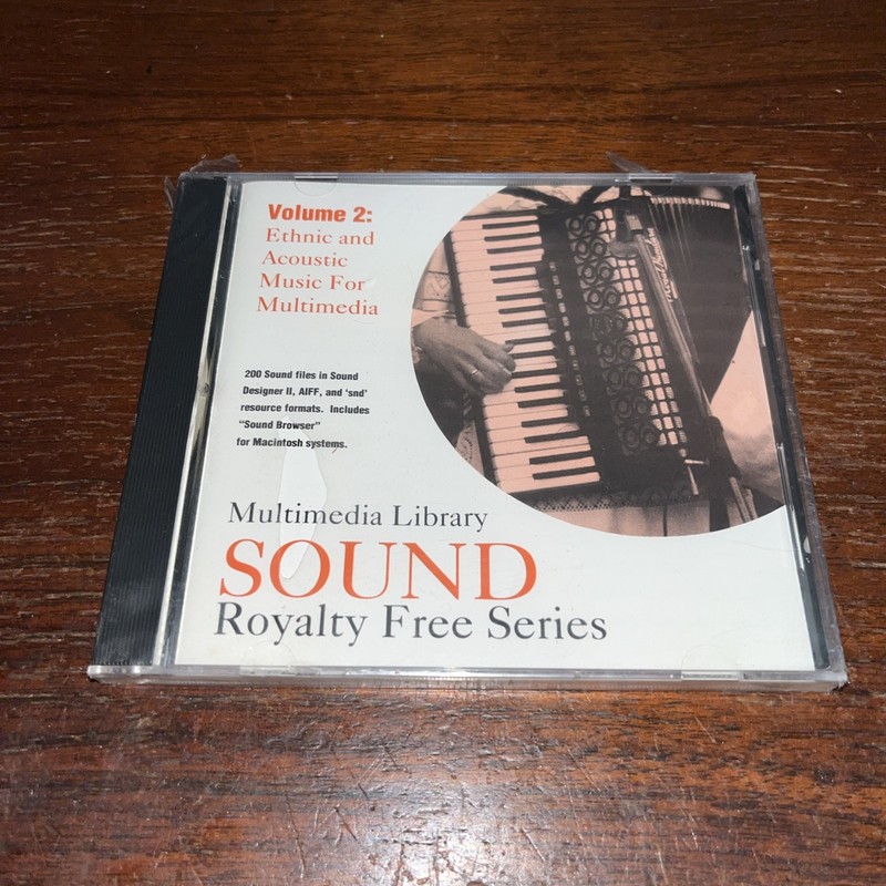VTG Macintosh Multimedia Library Sound - Vol 2 Ethnic Acoustic New Pkg Wear 1993 gallery