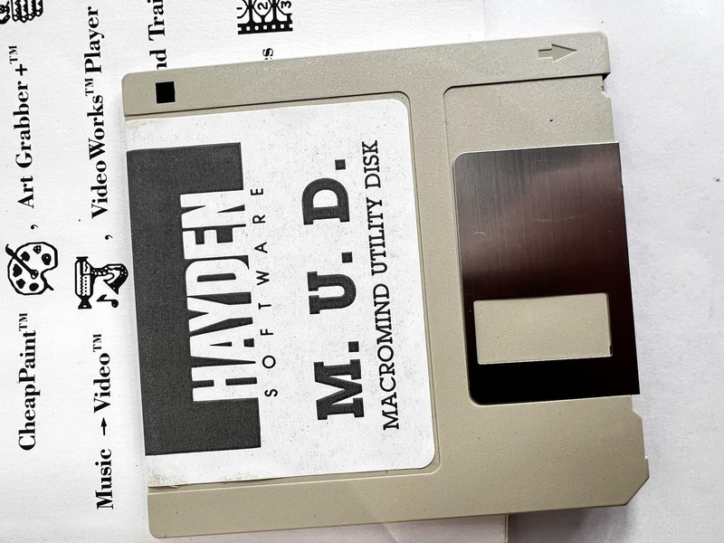 Vintage M.U.D. MacroMind Utility Disk Apple Macintosh Hayden Software 3.5 Floppy gallery