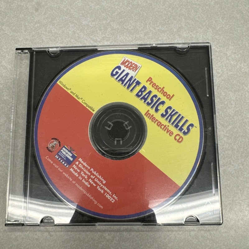 Modern Giant Basic Skills PC MAC CD Preschool teach basic skills stories