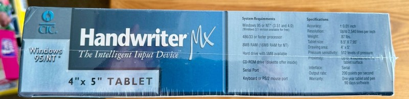 VTG 1997 Graphics Creativity Handwriter MX 4” x 5” Tablet Tool Windows 95/NT gallery
