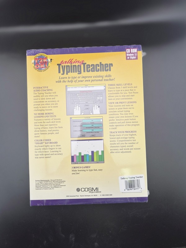 Swift Talking Typing Teacher for PC Windows 3.1 CD ROM gallery