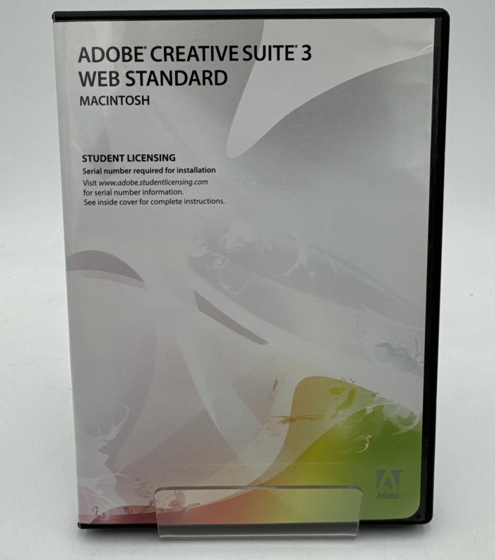 Adobe Creative Suite 3 Web Standard Student Licensing For Mac – No Serial Number