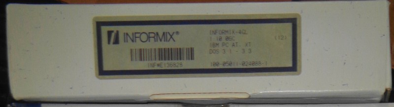 Informix-4GL Database 1989, Version 1.10 - IBM PC, AT - DOS 3.1 - Mint. gallery