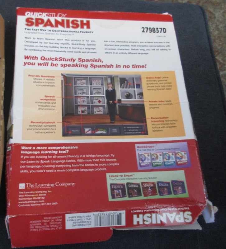 Quick Study Conversational Spanish Learning Company Education 3-CD Set gallery