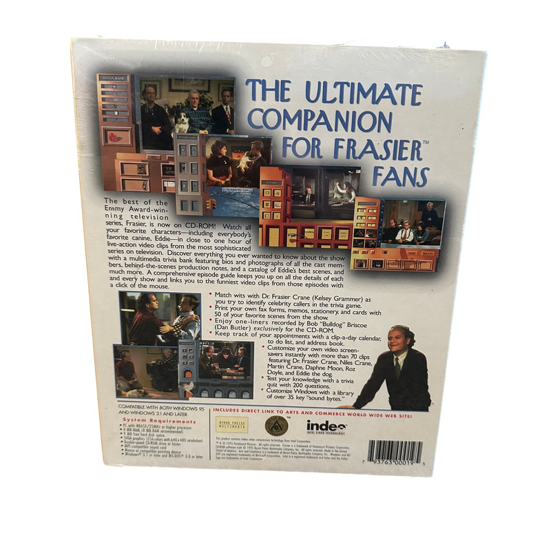 The Frasier Companion Windows CD-ROM Collectible 1995 PC NIB SEALED RARE gallery