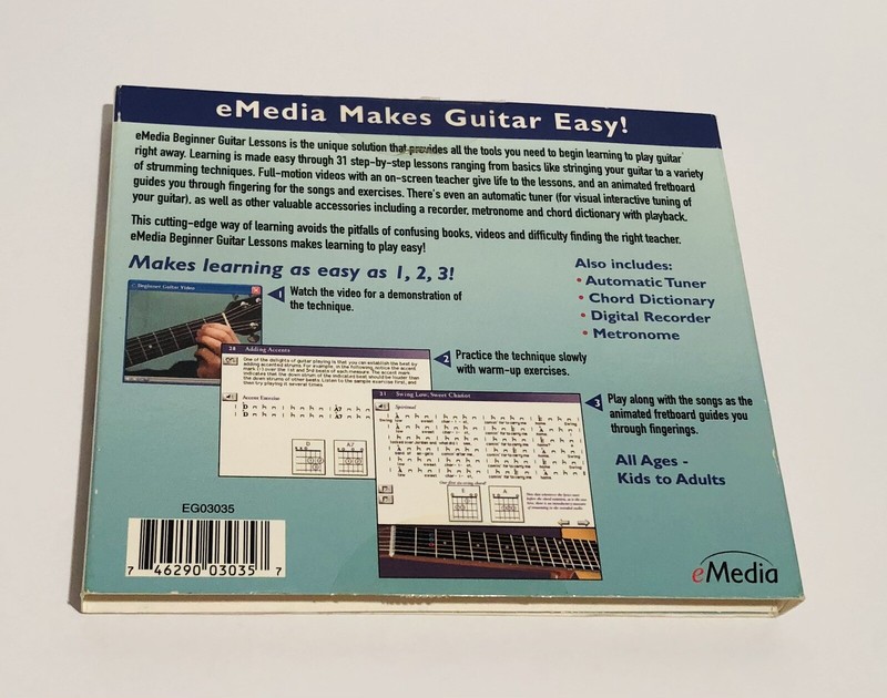 Beginner Guitar Lessons PC Mac CD ROM Acoustic Electric 30+ Lessons gallery