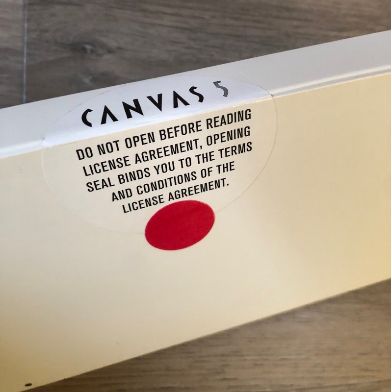 Sealed Deneba CANVAS Installation Disk Set - 3.5" Floppy Discs gallery